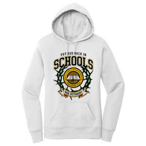 Nice Put God Back In Schools Bbb Outdoors Women's Pullover Hoodie