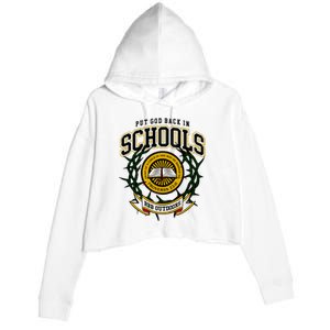 Nice Put God Back In Schools Bbb Outdoors Crop Fleece Hoodie