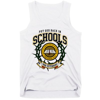 Nice Put God Back In Schools Bbb Outdoors Tank Top