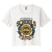 Nice Put God Back In Schools Bbb Outdoors Women's Crop Top Tee