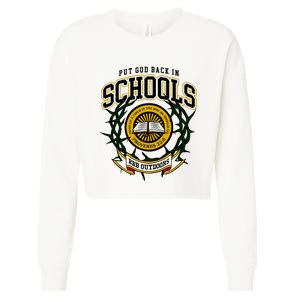 Nice Put God Back In Schools Bbb Outdoors Cropped Pullover Crew