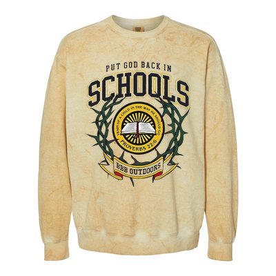 Nice Put God Back In Schools Bbb Outdoors Colorblast Crewneck Sweatshirt