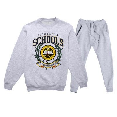 Nice Put God Back In Schools Bbb Outdoors Premium Crewneck Sweatsuit Set