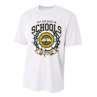 Nice Put God Back In Schools Bbb Outdoors Performance Sprint T-Shirt