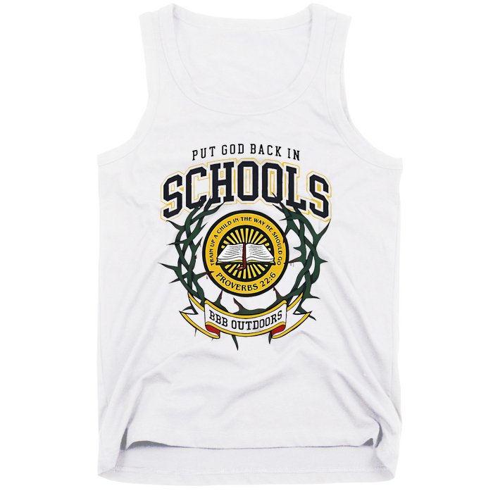 Nice Put God Back In Schools Bbb Outdoors Tank Top