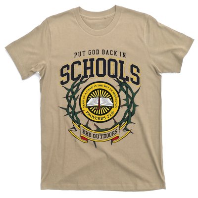 Nice Put God Back In Schools Bbb Outdoors T-Shirt