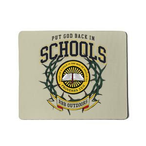 Nice Put God Back In Schools Bbb Outdoors Mousepad