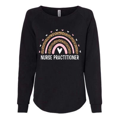 Nurse Practitioner Graduation Leopard Rainbow Nursing Np Gift Womens California Wash Sweatshirt