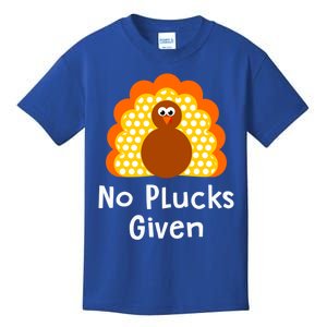 No Plucks Given Funny Thanksgiving Turkey Pun Quote Joke Gift Kids T-Shirt