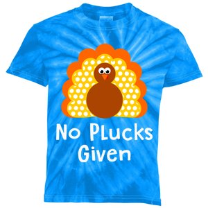 No Plucks Given Funny Thanksgiving Turkey Pun Quote Joke Gift Kids Tie-Dye T-Shirt