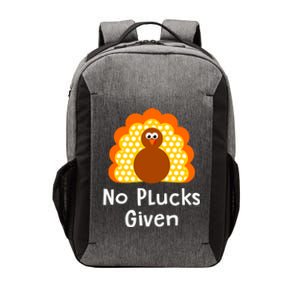 No Plucks Given Funny Thanksgiving Turkey Pun Quote Joke Gift Vector Backpack