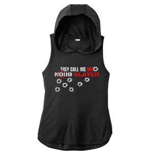 Noob Pro Gamer Noob Gaming Gamer Ladies PosiCharge Tri-Blend Wicking Draft Hoodie Tank