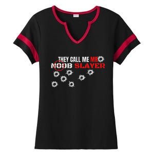 Noob Pro Gamer Noob Gaming Gamer Ladies Halftime Notch Neck Tee