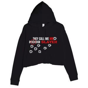 Noob Pro Gamer Noob Gaming Gamer Crop Fleece Hoodie