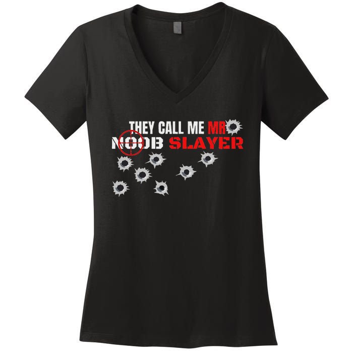 Noob Pro Gamer Noob Gaming Gamer Women's V-Neck T-Shirt