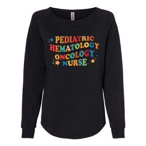 Nursing Pediatric Hematology Oncology Nurse Groovy Pediatric Gift Womens California Wash Sweatshirt