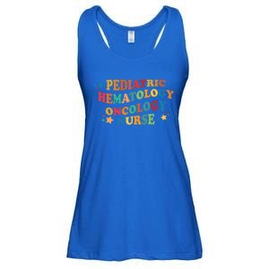 Nursing Pediatric Hematology Oncology Nurse Groovy Pediatric Gift Ladies Essential Flowy Tank