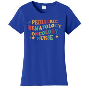 Nursing Pediatric Hematology Oncology Nurse Groovy Pediatric Gift Women's T-Shirt