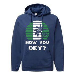 Nigeria Pidgin How You Dey Quote Nigerian Flag Nigeria Performance Fleece Hoodie