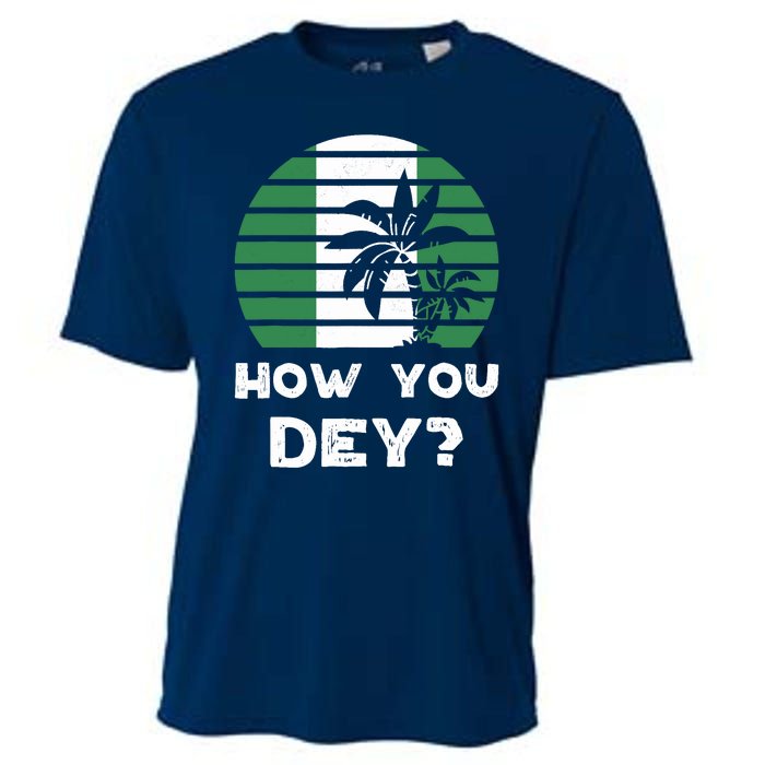 Nigeria Pidgin How You Dey Quote Nigerian Flag Nigeria Cooling Performance Crew T-Shirt