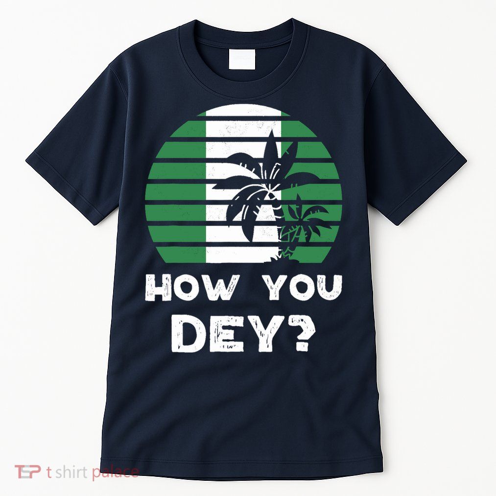 Nigeria Pidgin How You Dey Quote Nigerian Flag Nigeria Tall T-Shirt
