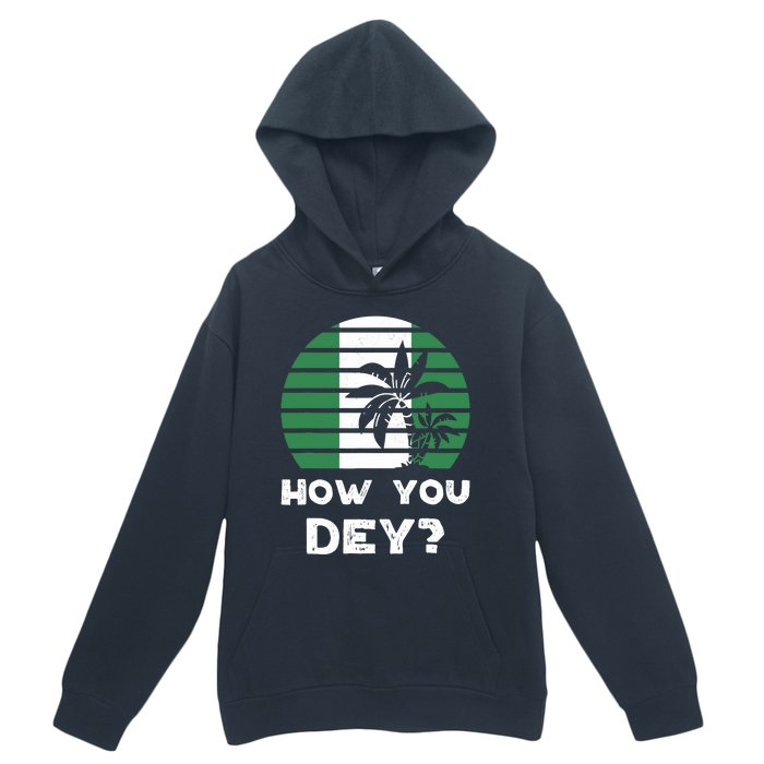 Nigeria Pidgin How You Dey Quote Nigerian Flag Nigeria Urban Pullover Hoodie