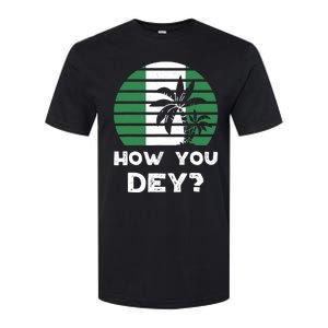 Nigeria Pidgin How You Dey Quote Nigerian Flag Nigeria Softstyle CVC T-Shirt