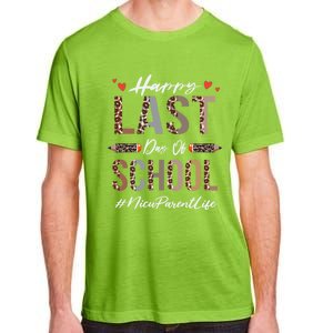 Nicu Parent Happy Last Day Of School Summer Funny Leopard Funny Gift Adult ChromaSoft Performance T-Shirt