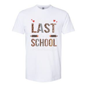 Nicu Parent Happy Last Day Of School Summer Funny Leopard Funny Gift Softstyle CVC T-Shirt