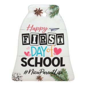 Nicu Parent Happy First Day Of School Back To School Gift Ceramic Bell Ornament