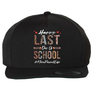 Nicu Parent Happy Last Day Of School Summer Funny Leopard Funny Gift Wool Snapback Cap