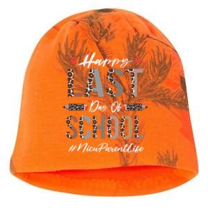 Nicu Parent Happy Last Day Of School Summer Funny Leopard Funny Gift Kati - Camo Knit Beanie