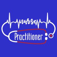 Nurse Practitioner Heartbeat Heart Stethoscope Nursing Gift 16 in Basic Backpack