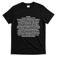 No Problem Heres The Information About Clr Gtr The Mercedes T-Shirt