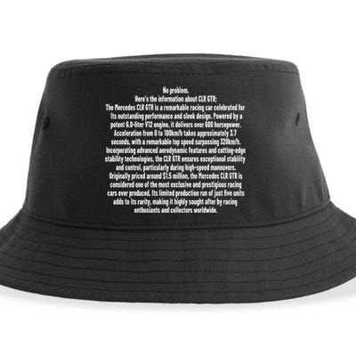 No Problem Heres The Information About Clr Gtr The Mercedes Sustainable Bucket Hat