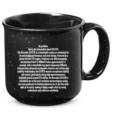 No Problem Heres The Information About Clr Gtr The Mercedes 15oz Campfire Ceramic Mug