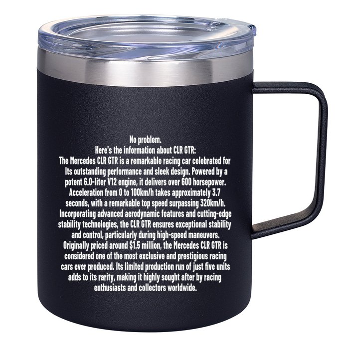 No Problem Heres The Information About Clr Gtr The Mercedes 12oz Stainless Steel Coffee Mug