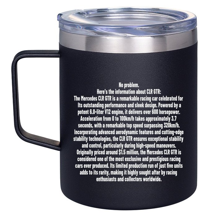 No Problem Heres The Information About Clr Gtr The Mercedes 12oz Stainless Steel Coffee Mug