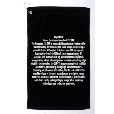 No Problem Heres The Information About Clr Gtr The Mercedes Golf Towel