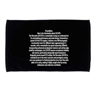 No Problem Heres The Information About Clr Gtr The Mercedes Microfiber Hand Towel