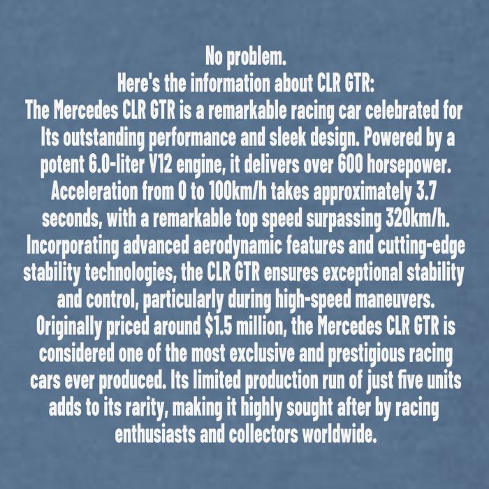 No Problem Heres The Information About Clr Gtr The Mercedes Garment-Dyed Sweatshirt