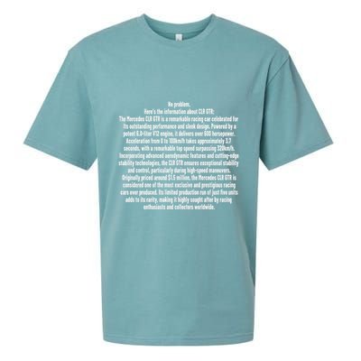 No Problem Heres The Information About Clr Gtr The Mercedes Sueded Cloud Jersey T-Shirt