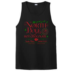 North Pole Hot Chocolate Christmas Graphic PosiCharge Competitor Tank