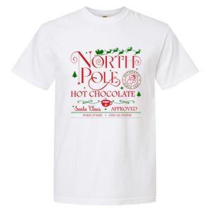 North Pole Hot Chocolate Christmas Graphic Garment-Dyed Heavyweight T-Shirt