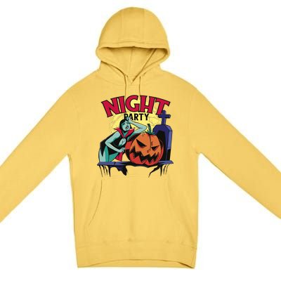 Night Party Halloween Premium Pullover Hoodie