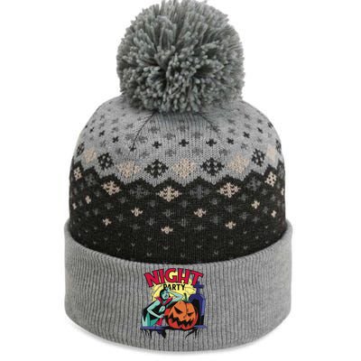 Night Party Halloween The Baniff Cuffed Pom Beanie