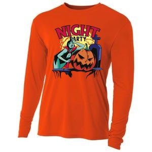 Night Party Halloween Cooling Performance Long Sleeve Crew