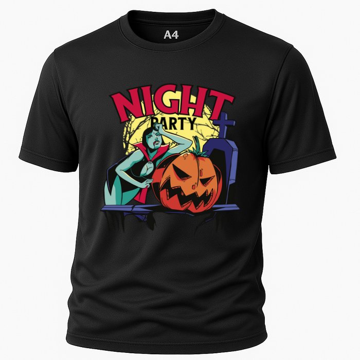 Night Party Halloween Cooling Performance Crew T-Shirt