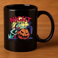 Night Party Halloween 11oz C Handle Ceramic Mug