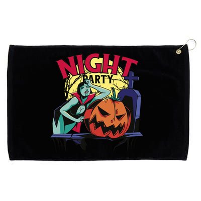 Night Party Halloween Grommeted Golf Towel